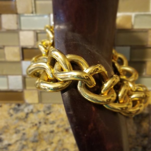 RARE MICHAEL KORS LARGE TOGGLE NECKLACE + MK MASK - Picture 9 of 16